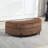 Upholstered Barrel Chair With Ottoman-108805425