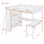 Lit mezzanine avec bureau et tablette