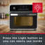 15L Clean Cook Digital Air Fryer Oven, Rotisserie, Full Accessory Set