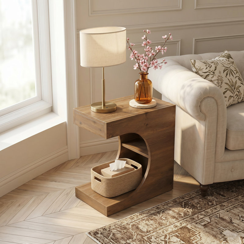 Solid Wood End Table, 2
