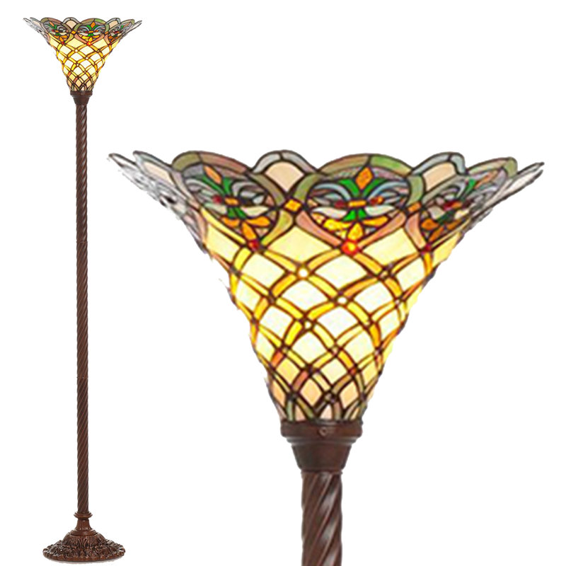 Mathis 72'' Bronze Torchiere Floor Lamp