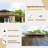 12'X12' Hardtop Gazebo, Permanent Outdoor Gazebo With Polycarbonate Double Roof, Aluminum Gazebo Pavilion With Curtain And Net For Garden, Patio, Lawns, Deck, Backyard(Wood-Looking)-124670175-124670173
