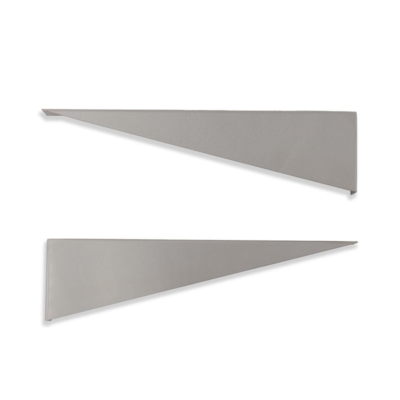 8443v Wall Mounting Brackets, Brushed Stainless Steel