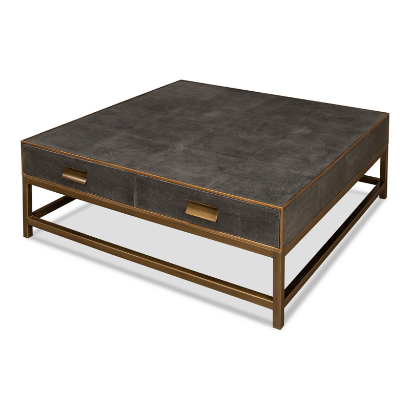 Shagreen Coffee Table, Gray