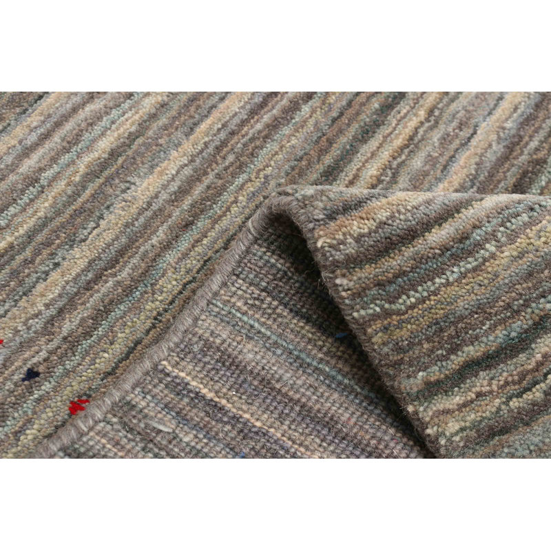 Tapis gris Kashkuli Gabbeh 4 pi 0 po x 5 pi 8 po