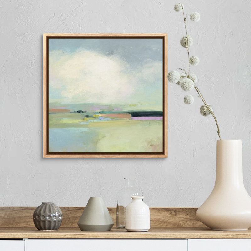 «Colorful Horizon I» par Julia Purinton, reproduction d'art sur toile, H 17,25 po x l 17,25 po, Toile avec cadre photo