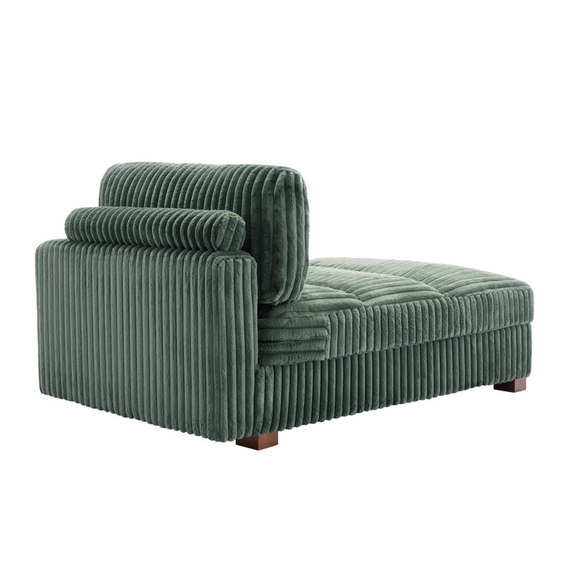 Bukvice Chaise Lounge, Right Hand Facing, Green