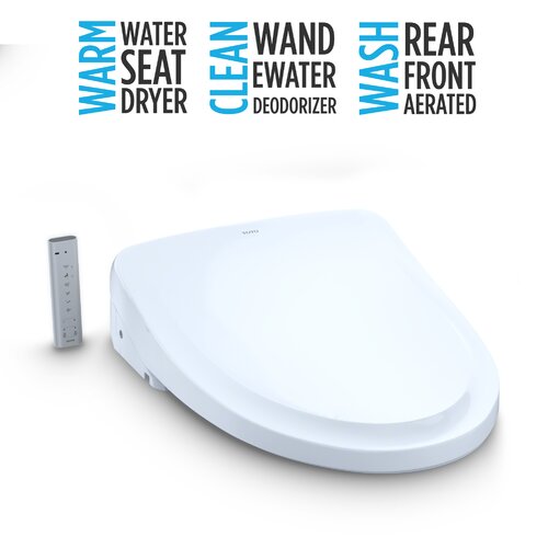 TOTO Washlet® Elongated Toilet Seat Bidet & Reviews | Wayfair