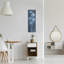  «Evening White Floral 1» par Silvia Vassileva, art mural en métal, 12 po x 36 po-1857287890