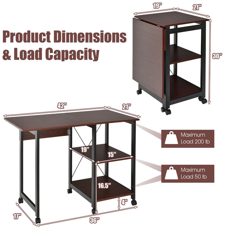 Clintondale Metal Base Writing Desk