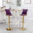 Nakyra Swivel Upholstered Adjustable Height Counter Stool with Metal Frame-1966517521