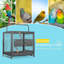 Cage à oiseaux avec perchoir à plateau plat en acier 25,6 po Zora-87076123