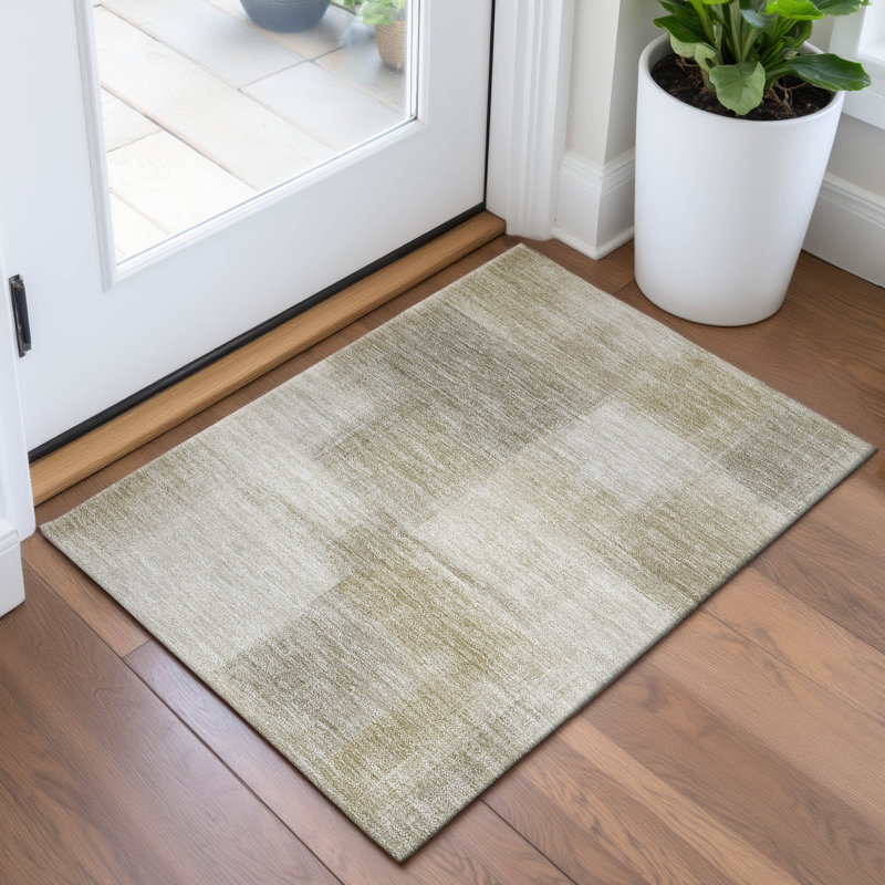 Premium Machine Washable Barry AMF1290 Geometric Rug, Rectangle 1'8" x 2'6"