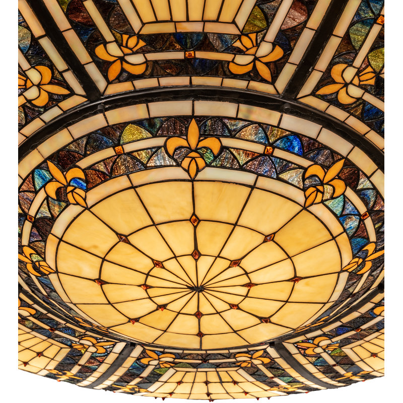 Plafonnier encastré 12 lumières 75,5 po Fleur-de-lis