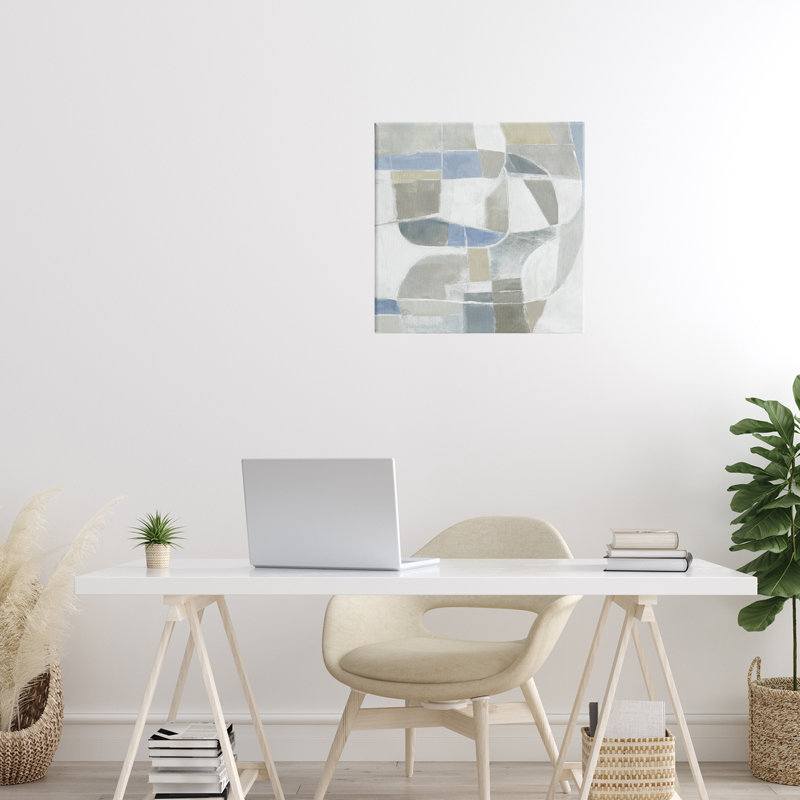 Toile Subtle Flow Geometrics, conception par Hannah Dawson, H 17 po x l 17 po