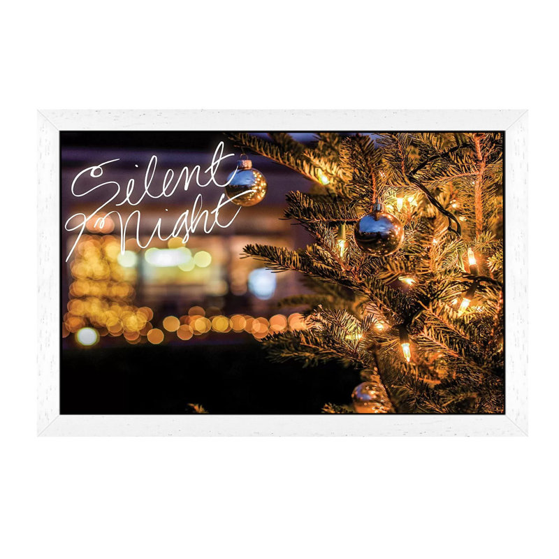 Silent Night by Bill Carson Photography - Floater Frame Print on Canvas, White Framed