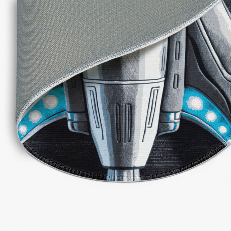 Tapis intérieur et extérieur gris Transport, Rond 5 pi