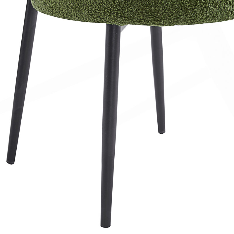 Ensemble de 2 chaises de salle à manger rembourrées, Vert