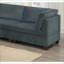Canapé modulaire en coin de coin, salon contemporain gris anthracite chenille | Gris | Chenille
