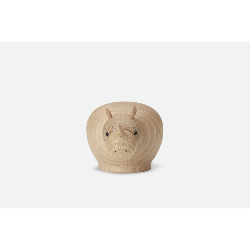 Rina Rhinoceros (Small), 2.8" H x 3.1" W x 5.1" D