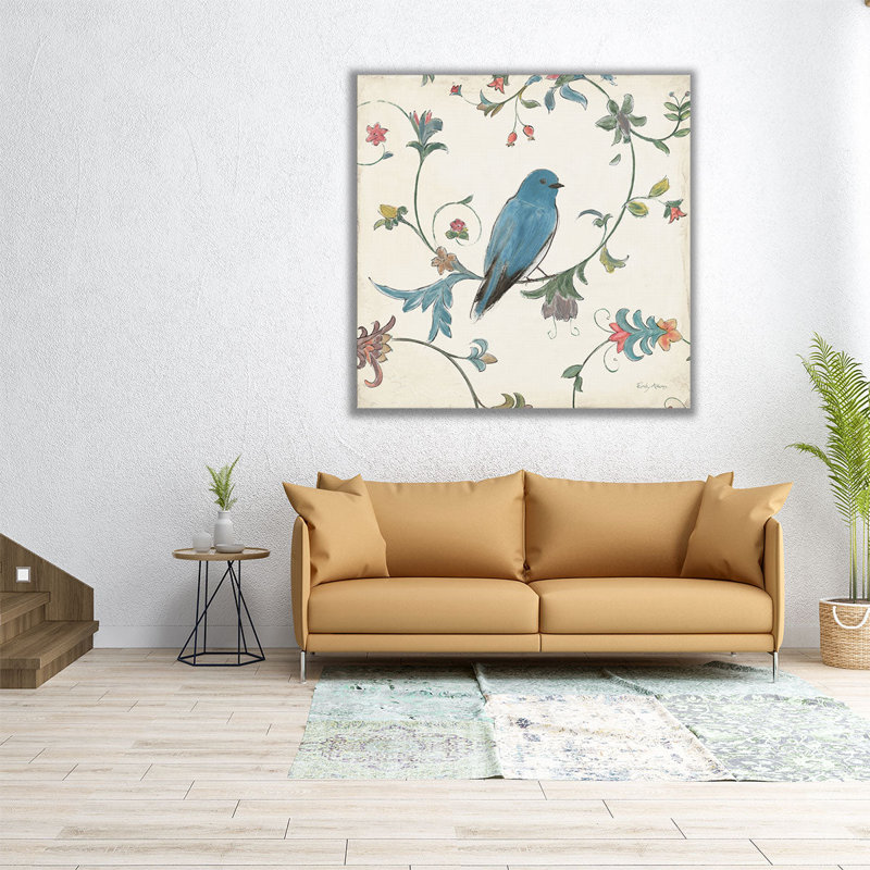 «Birds Gem I», reproduction d'art sur toile, H 12 po x l 12 po