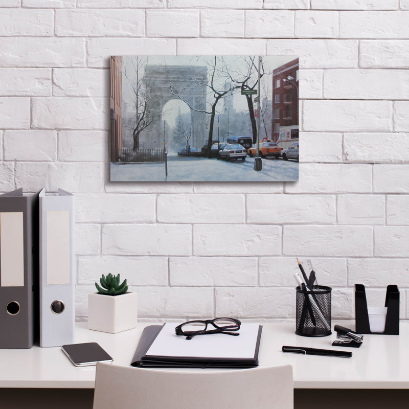 " Washington Square " by Diane Romanello, 12" H x 18" W x 0.75" D