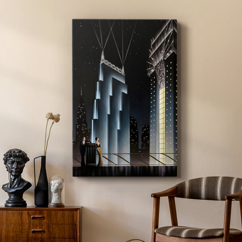 IntoTheNight -Custom Wrapped Gallery Cavas, 18" H x 12" W