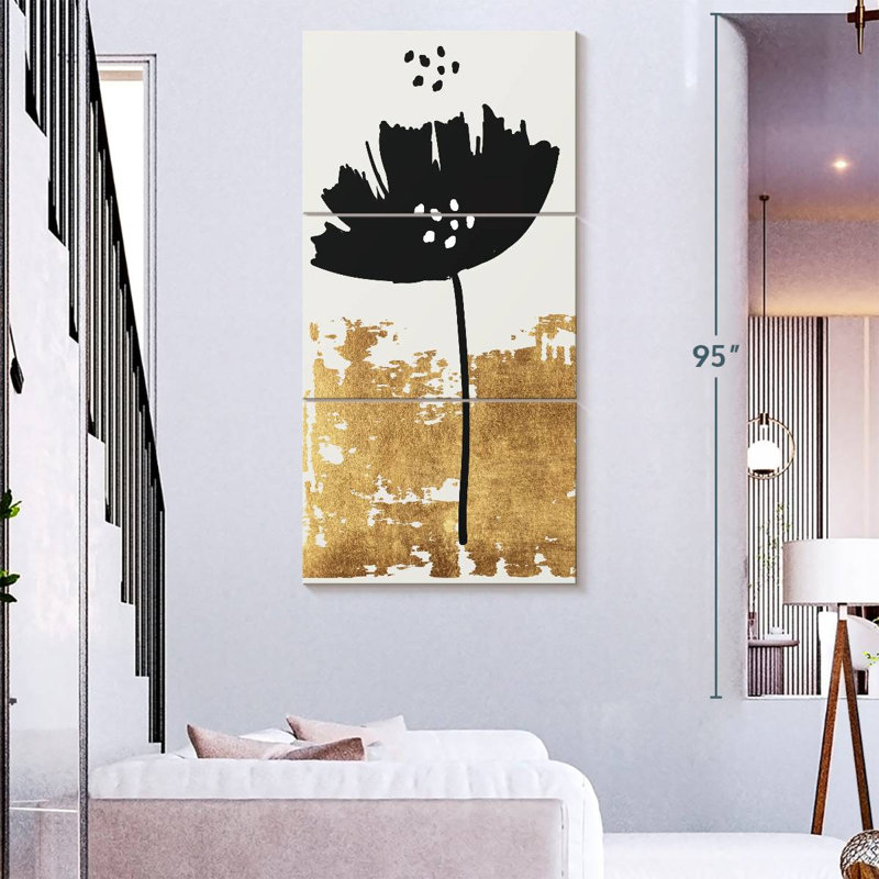 Black Poppy, 80" H x 39" W