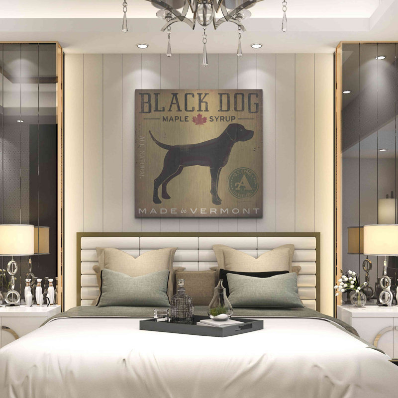 «Black Dog At Show» par Ryan Fowler, H 36 po x l 36 po