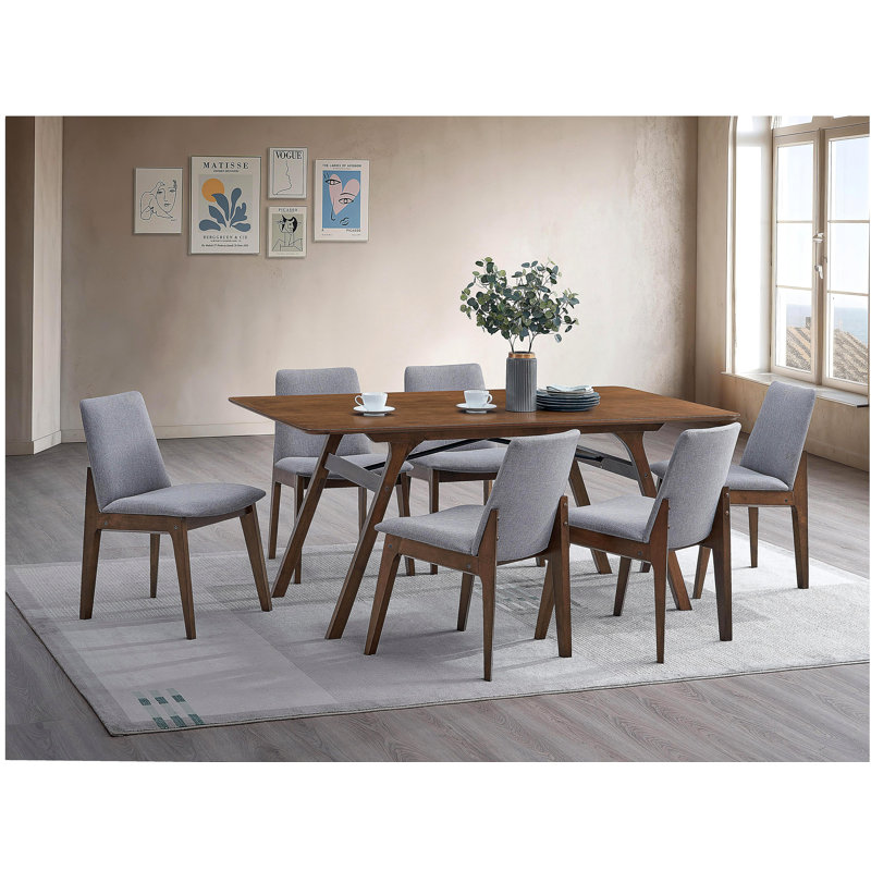 Kaela Walnut Finish Dining Table