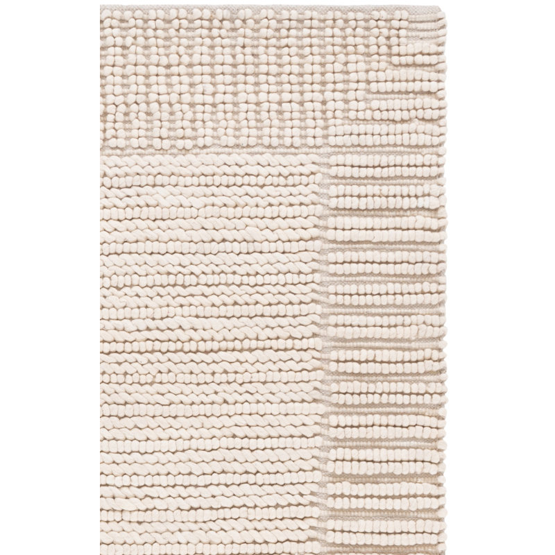 Natura 286 Flatweave Wool/Cotton Rug in Beige, Rectangle 5' x 8'