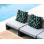 Coussin réversible intérieur / extérieur à imprimé zébré Jules-130444394-130444403