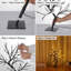 Ensemble de 2 fleurs de cerisier artificielles éclairées de 18 pouces, 48 lumières de bureau à DEL alimentées par USB avec base carrée pour la décoration de fêtes