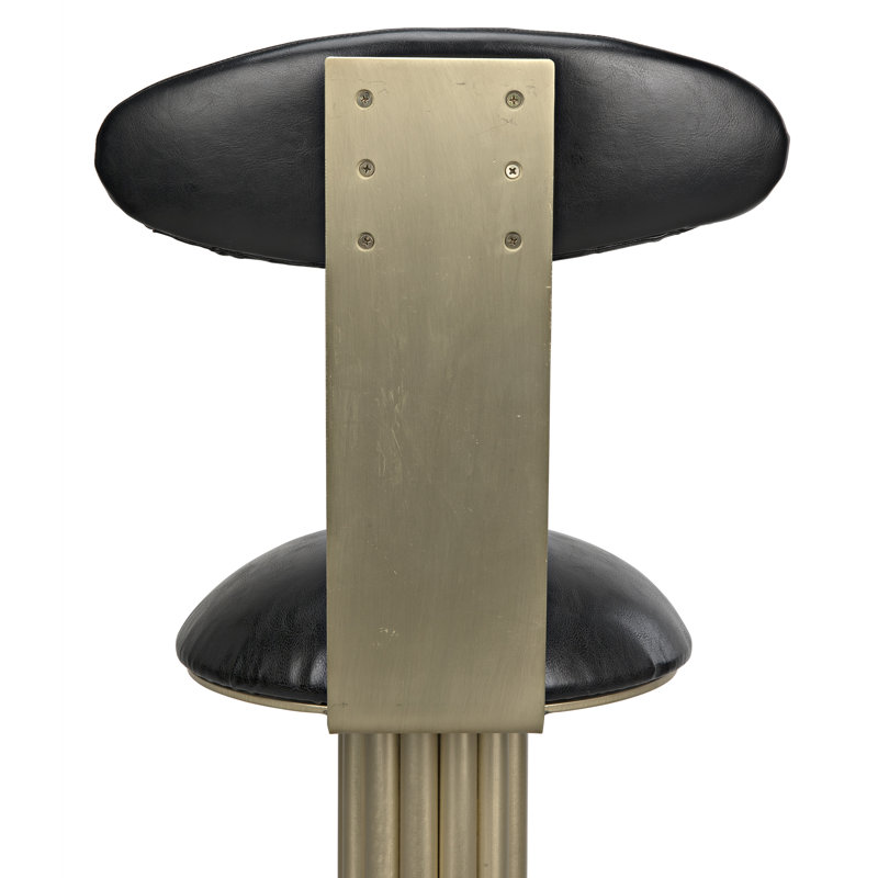 Sedes Swivel Upholstered Stool with Metal Frame, Bar Stool (43” Seat Height)
