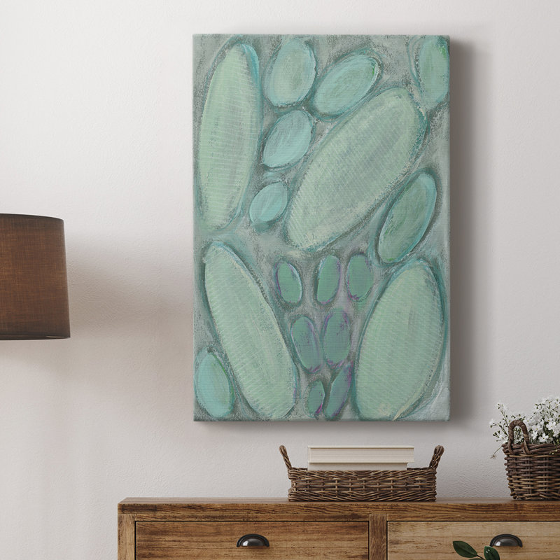 Blue Orbs I - galerie sur mesure, H 18 po x l 12 po