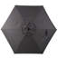 Parasol de marché de 7,5 pi avec bouton-poussoir, relevage à manivelle et évent pour terrasse de jardin-129514889