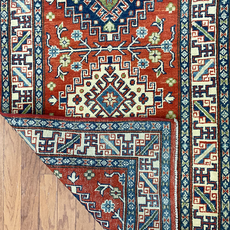 Handmade Kazak Wool Rug