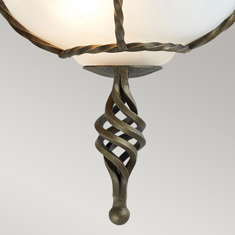 Sackler Steel Flush Mounted Sconce, Black/Gold