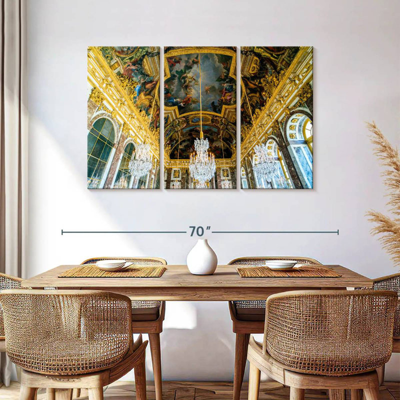Lilie, château de Versailles, galerie des miroirs, H 36 po x l 57 po