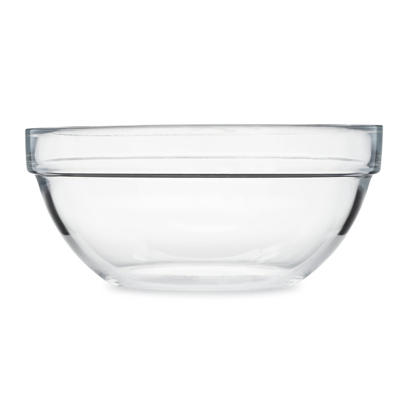 Glass Mixing Bowl Set, 6.5" Diameter