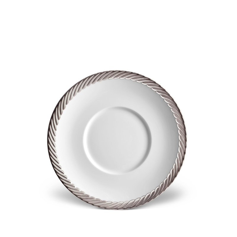 Corde Platinum Tea Cup & Saucer (Gift Set of 2)