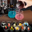 Ensemble de shaker à cocktail, ensemble de barman en acier inoxydable de 23 pièces avec support en acrylique, outils de bar professionnels pour mélanger des boissons, maison, bar, fête 