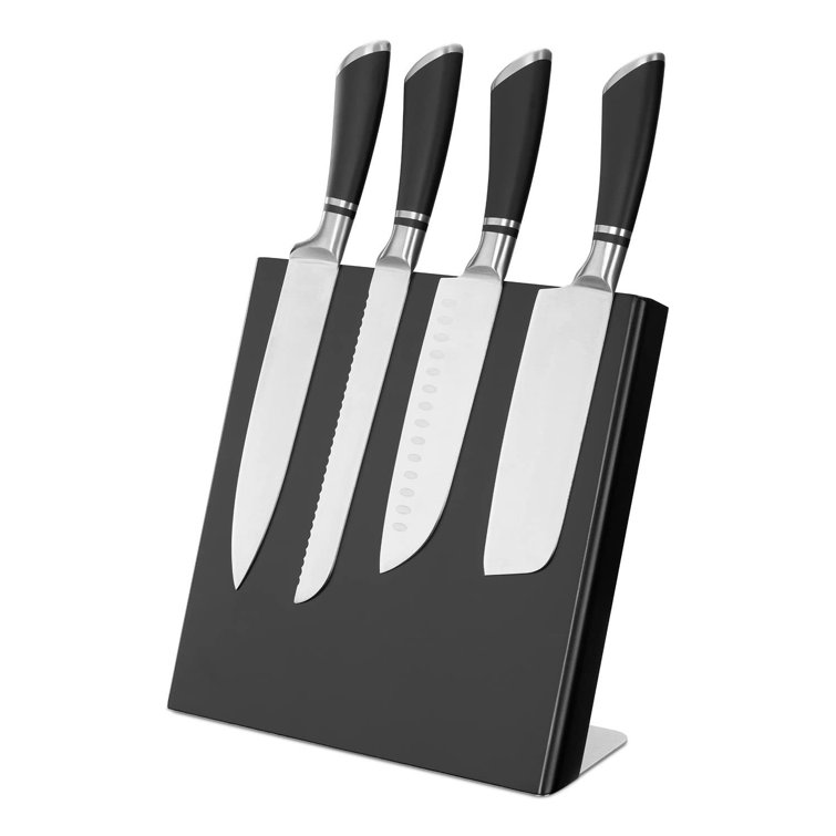 Knife Block Rubberwood - Knife Holder - Knife Block Without Knives