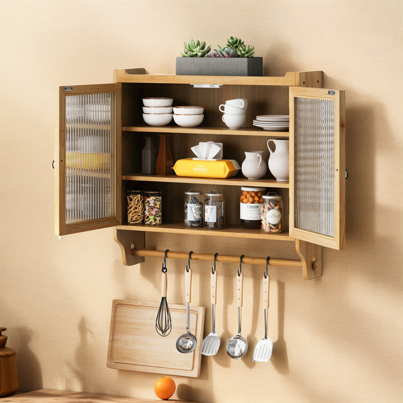 Armoire murale 24,8 po, Naturel