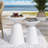 Serenita Outdoor Iron Side Tables With Flared Design, Set Of 2-715285232