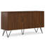 Buffet industriel contemporain en bois massif à 3 portes avec tablettes réglables Hunter-311786759
