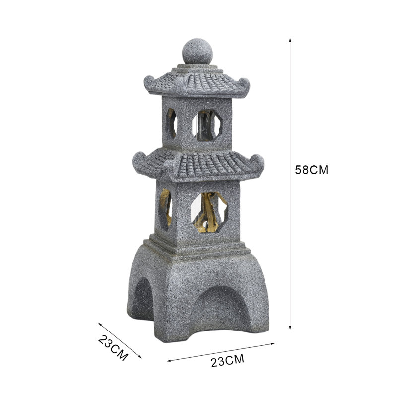 Arha Weather Resistant Floor Fountain with Light
