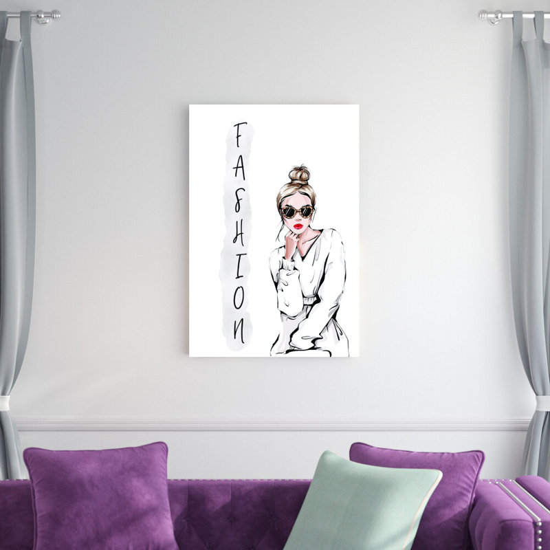 «Fashion Woman», impression sur toile tendue, H 36 po x l 24 po