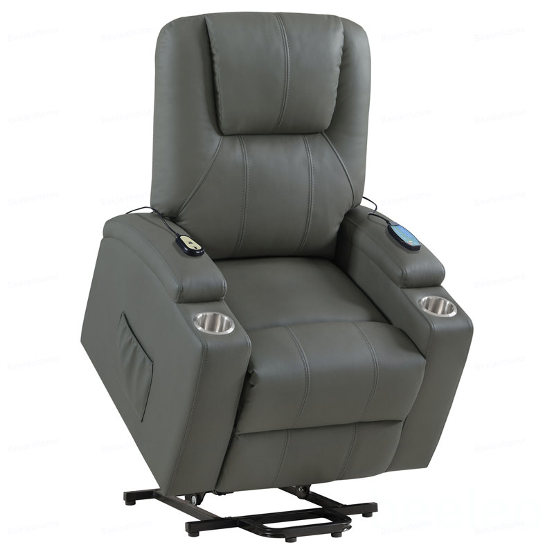 Fauteuil inclinable de massage Macklin, Gris foncé