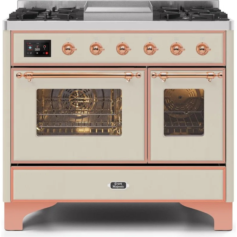 Majestic II 40" 3.82 cu. ft. Freestanding Dual Fuel Range with Griddle, RAL/Copper, Natural Gas